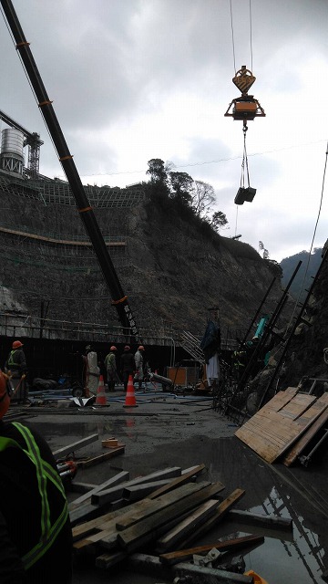 熊本立野ダム工事